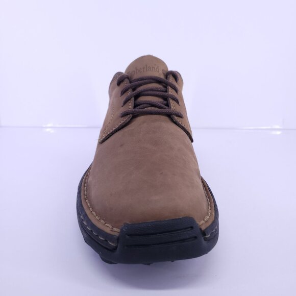 Timberland Men's 8.5 Brown Leather Comfort Shoes Loafers Oxfords Casual Used - Picture 2 of 15